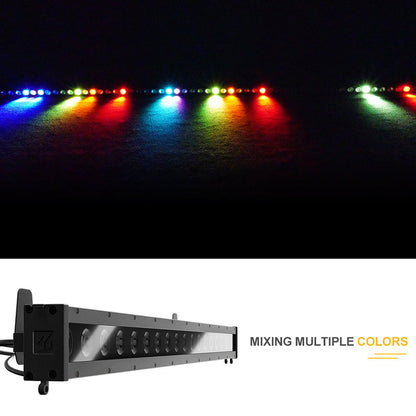 SHEHDS Éclairage LED étanche 18x10 W RGBWAUV / RGBLAC Wash silencieuse pour extérieur