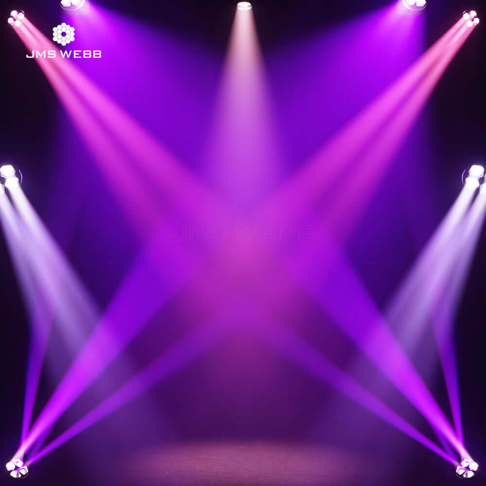 JMS WEBB (Rotation du Miroir) LED Zoom&Beam&Wash Bee Eye 4X40W Éclairage de Scène RGBW 4in1 Éclairage