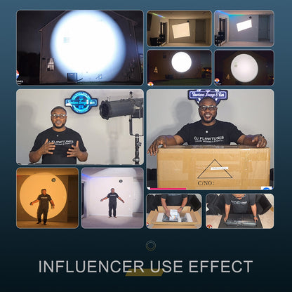 LED Optical Zoom LEKO 250W/350W LED  RGBWAUV/RGBLAC/RGBW/RGBL/Warm+Cool White Profile Spotlight Four-leaf Manual Shutters Barrier Light