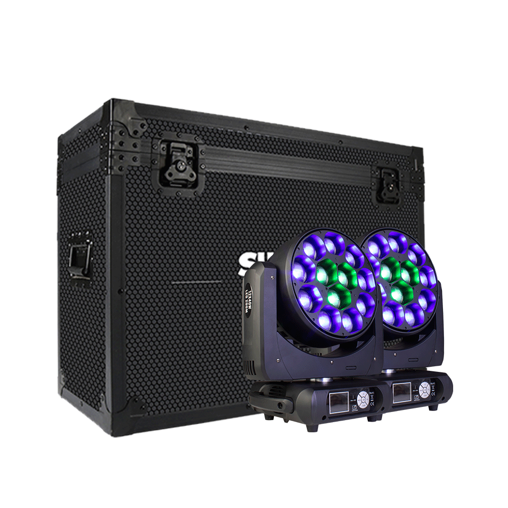 JMS WEBB Lyres LED Beam&Wash Bee Eye 12x40W RGBW Éclairage de Scène Éclairage de Performance DJ Théâtre