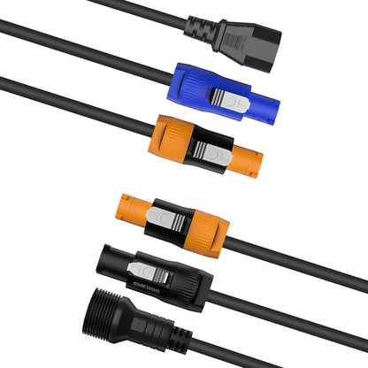Câbles PowerCON étanches / connecteurs standard pour éclairage de scène