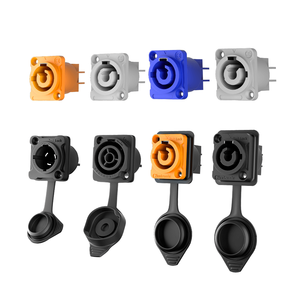 SHEHDS Waterproof Male Female Connectors and Standard Male Female Connectors – front product view
