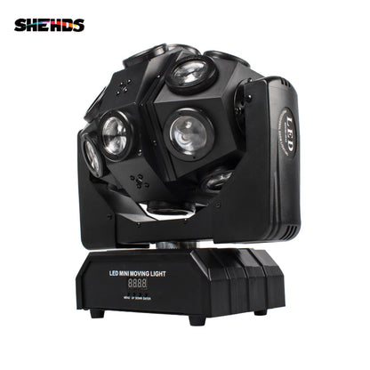 SHEHDS Lyres LED Laser 18x12W Éclairage de Scène avec Faisceau Rotatif Football