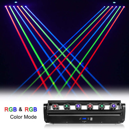 SHEHDS Éclairage Laser Moving Head 3000mW RGB&RGB 3in1 DMX Éclairage du scanner Performance DJ Club