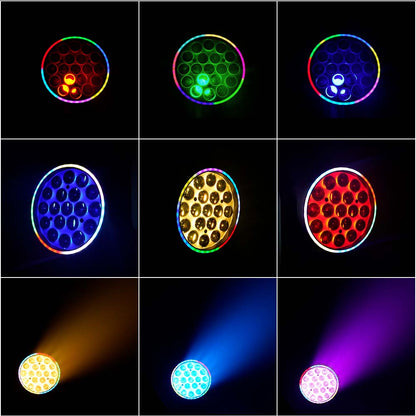 SHEHDS Projecteur LED à tête mobile 19×15 W / 20 W / 25 W Beam Wash Zoom Éclairage de scène