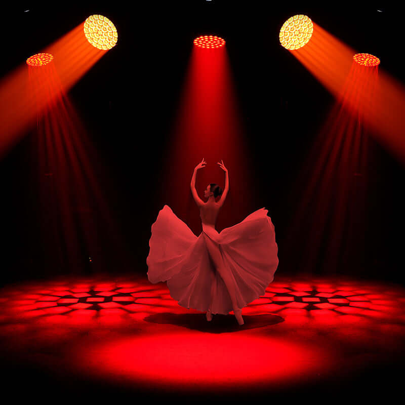 JMS WEBB LED Ultra Wash Big Bees Eyes 37x25W RGBW Moving Head Light – red wash lighting effect