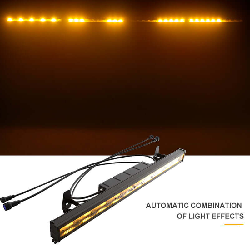 SHEHDS Waterproof LED Retro 10x20W Amber Strobe Light Zero Noise Outdoor