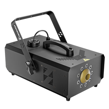 SHEHDS 1500W Machine à Fumée LED RGB avec 9 LED 3W Contrôle DMX et Télécommande pour Spectacle Mariage et Événement
