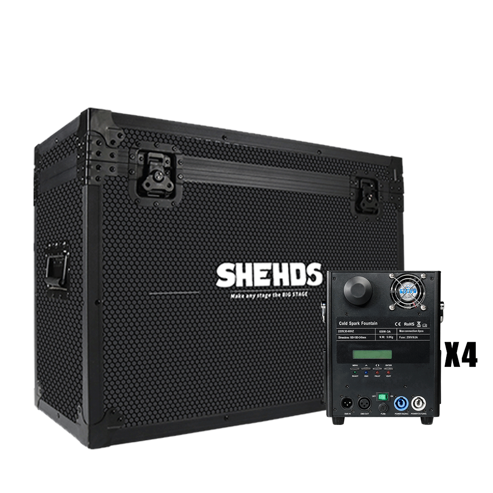 SHEHDS Nouvelle machine à étincelles sans fil 650W pour feux d'artifice, extérieur et intérieur Performance Mariage