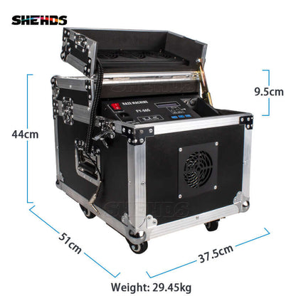 Machine à brume 660W avec étui de transport DMX Brumisateur de fumée télécommandé