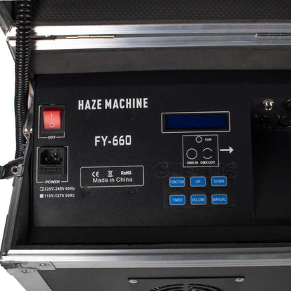 Machine à brume 660W avec étui de transport DMX Brumisateur de fumée télécommandé