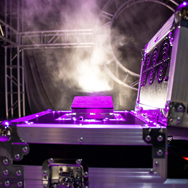Machine à brume 660W avec étui de transport DMX Brumisateur de fumée télécommandé