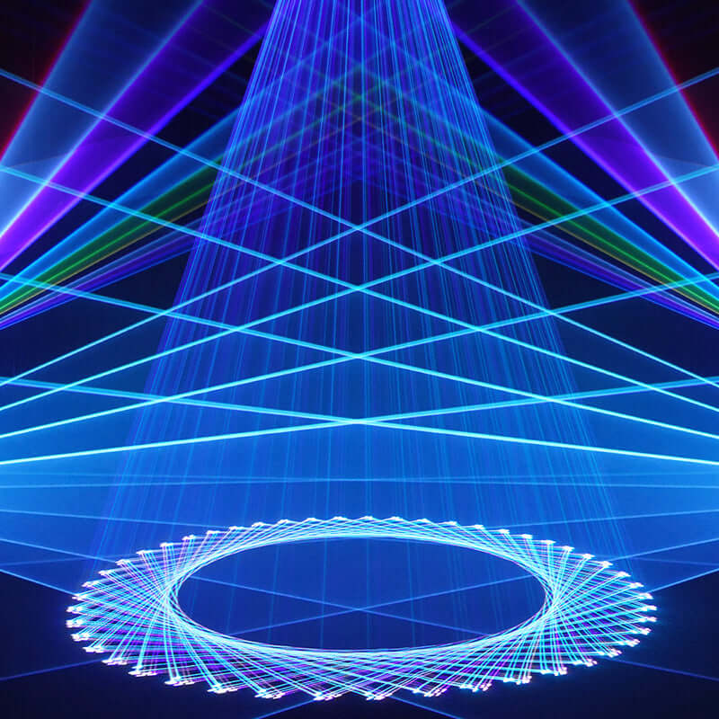 ConstelLaser Contrôle des application Waterproof 6W RGB Animation Éclairage Laser Avec DMX512&ILDA& RJ45 Performance