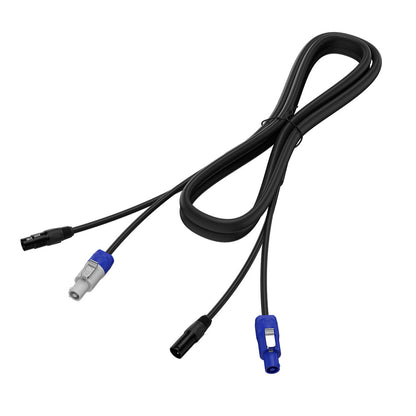Câbles d'alimentation Hand in Hand avec connecteurs bleu et blanc et câbles de signal combinés en caoutchouc