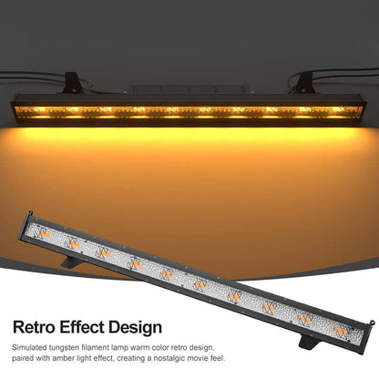 SHEHDS Waterproof LED Retro 10x20W Amber Strobe Light Zero Noise Outdoor