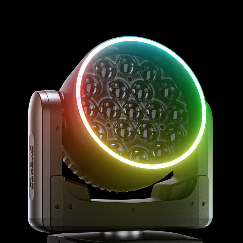 SHEHDS Lyre LED Pixel Zoom Wash de la série 19x avec contrôle via application