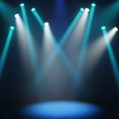 JMS WEBB Projecteur lyre LED étanche 7x40W beam wash zoom pour éclairage de scène