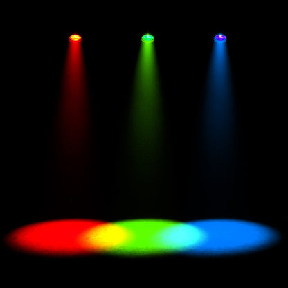 SHEHDS Projecteur PAR COB 200W/300W contrôlable via application avec volets coupe-flux et zoom réglable pour la scène