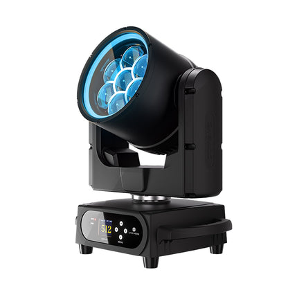 JMS WEBB Projecteur lyre LED étanche 7x40W beam wash zoom pour éclairage de scène