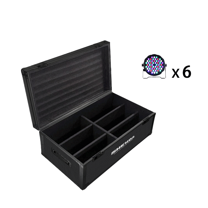 SHEHDS Projecteur de scène Par LED 54x3W RGBW silencieux et compact avec mélange de couleurs Performance DJ Club
