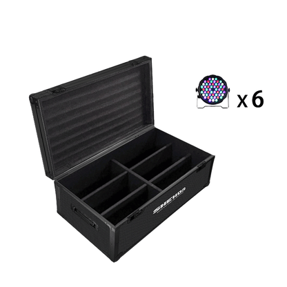 SHEHDS Projecteur de scène Par LED 54x3W RGBW silencieux et compact avec mélange de couleurs Performance DJ Club