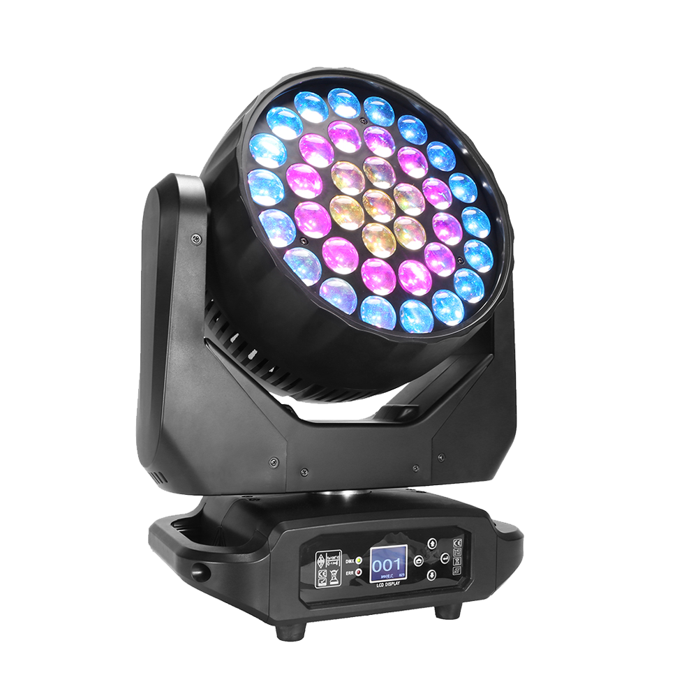 SHEHDS LED Lyres Beam&Wash&Zoom 37x15W RGBW Éclairage de Scène Performance DJ Mariage Concert Théâtre Club