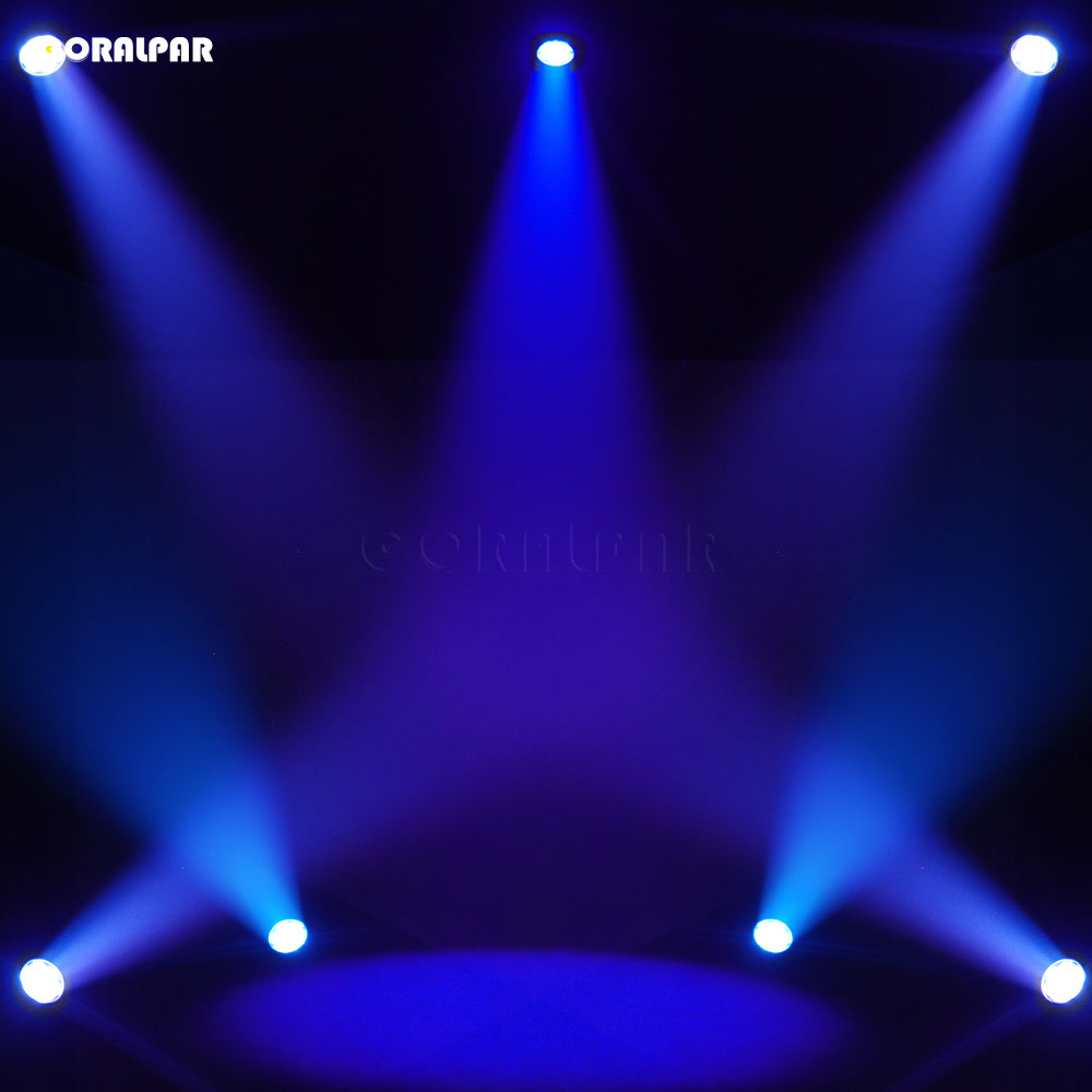 CoralPar Étanchéité IP65 LED Zoom&Wash Bee Eye 7x40W RGBW 4in1 Par Éclairage de Scène Mariage DJ