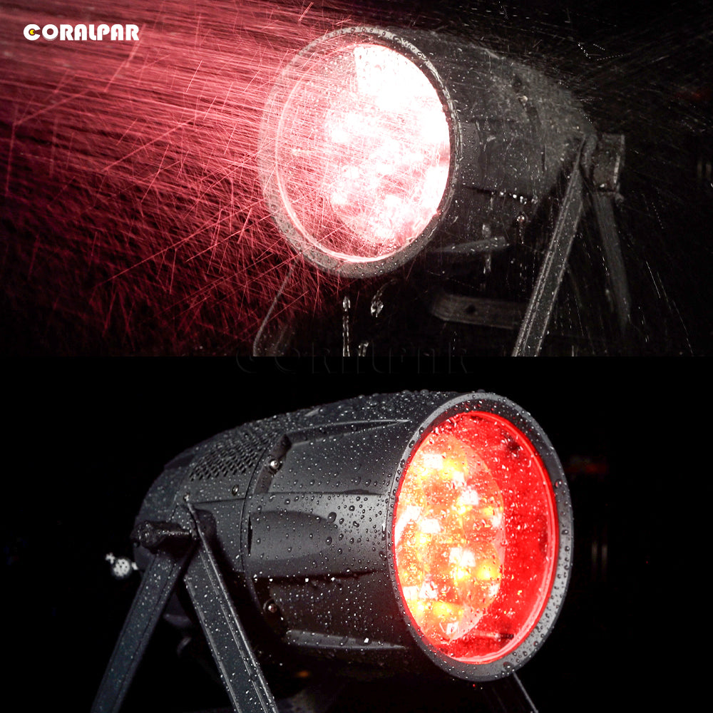 CoralPar Étanchéité IP65 LED Zoom&Wash Bee Eye 7x40W RGBW 4in1 Par Éclairage de Scène Mariage DJ