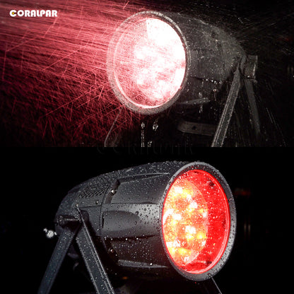 CoralPar Étanchéité IP65 LED Zoom&Wash Bee Eye 7x40W RGBW 4in1 Par Éclairage de Scène Mariage DJ