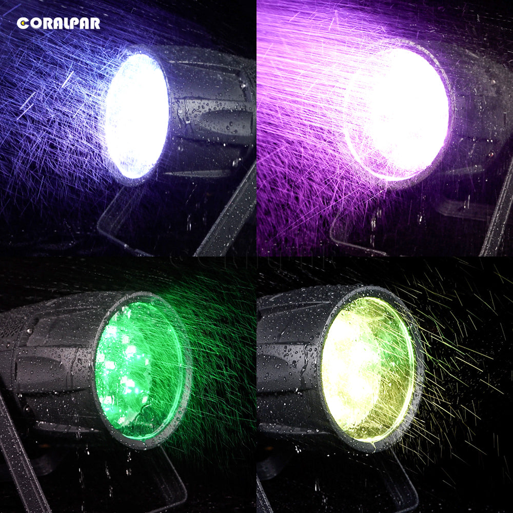 CoralPar Étanchéité IP65 LED Zoom&Wash Bee Eye 7x40W RGBW 4in1 Par Éclairage de Scène Mariage DJ