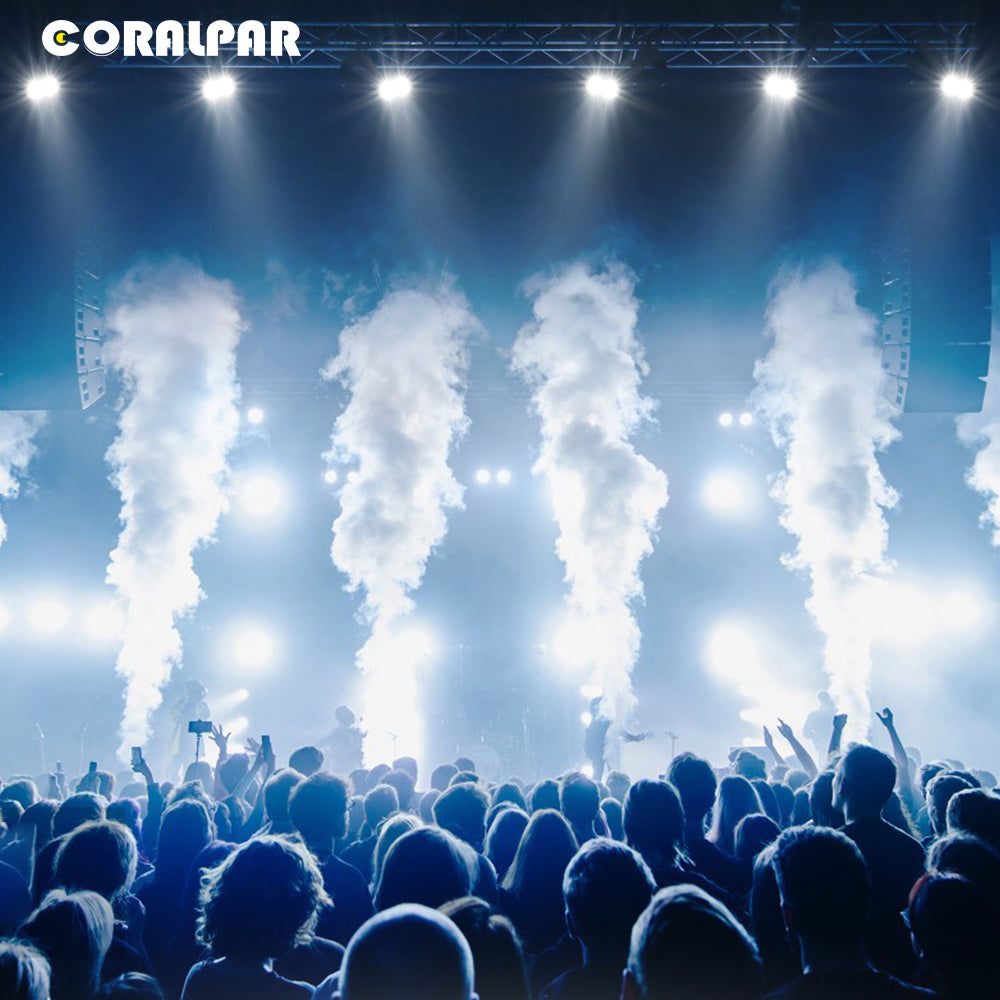 CoralPar Projecteur LED COB étanche en alliage aluminium 200W Éclairage de Scène extérieur blanc froid et blanc chaud