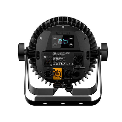 CoralPar Waterproof Alliage aluminium LED Éclairage de Scène 18x12W RGBWA+UV Par avec Fonction RDM