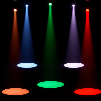 Projecteur à profil à foyer fixe LED LEKO 250W/350W - RGBWAUV/RGBLAC/RGBW/RGBL/Blanc chaud + Blanc froid | Grilles à lamelles manuelles à quatre feuilles