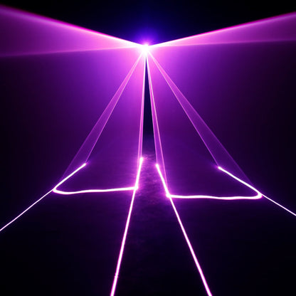 SHEHDS Contrôle des application 1W RGB Scanner laser Motif double superposé Éclairage Laser Performance DJ Club