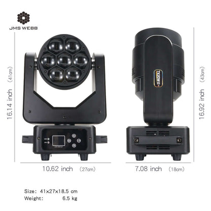 JMS WEBB LED Beam&Wash Lyres Big Bee Eye 7x20W Éclairage de Scène Éclairage DJ Club