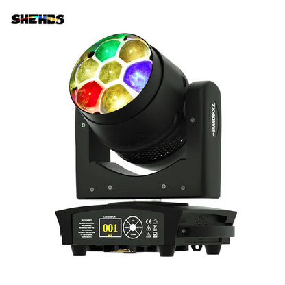 JMS WEBB (Rotation du Miroir) LED Zoom&Beam&Wash Bee Eye 7X40W Éclairage de Scène RGBW