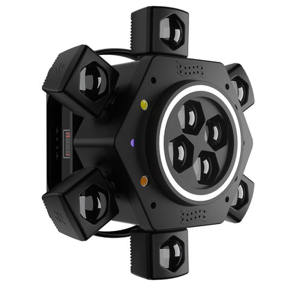 SHEHDS Projecteurs Asservis Beam LED 2/3/4/6 Bras 50W/80W/100W/120W RGBW avec Télécommande Sans Fil pour Éclairage de Scène, Soirées, Bars et DJs