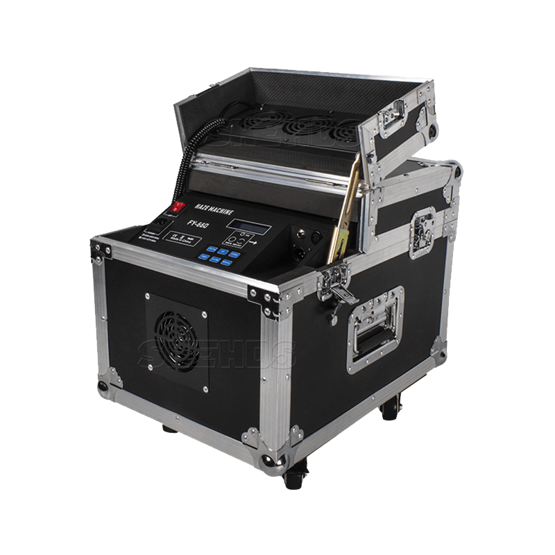 Machine à brume 660W avec étui de transport DMX Brumisateur de fumée télécommandé