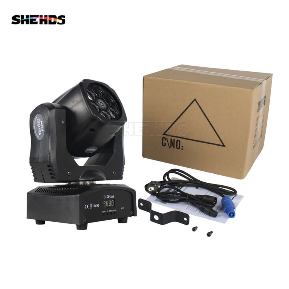 JMS WEBB Lyres 6x15W Laser Beam RGBW Éclairage de Scène Éclairage DJ