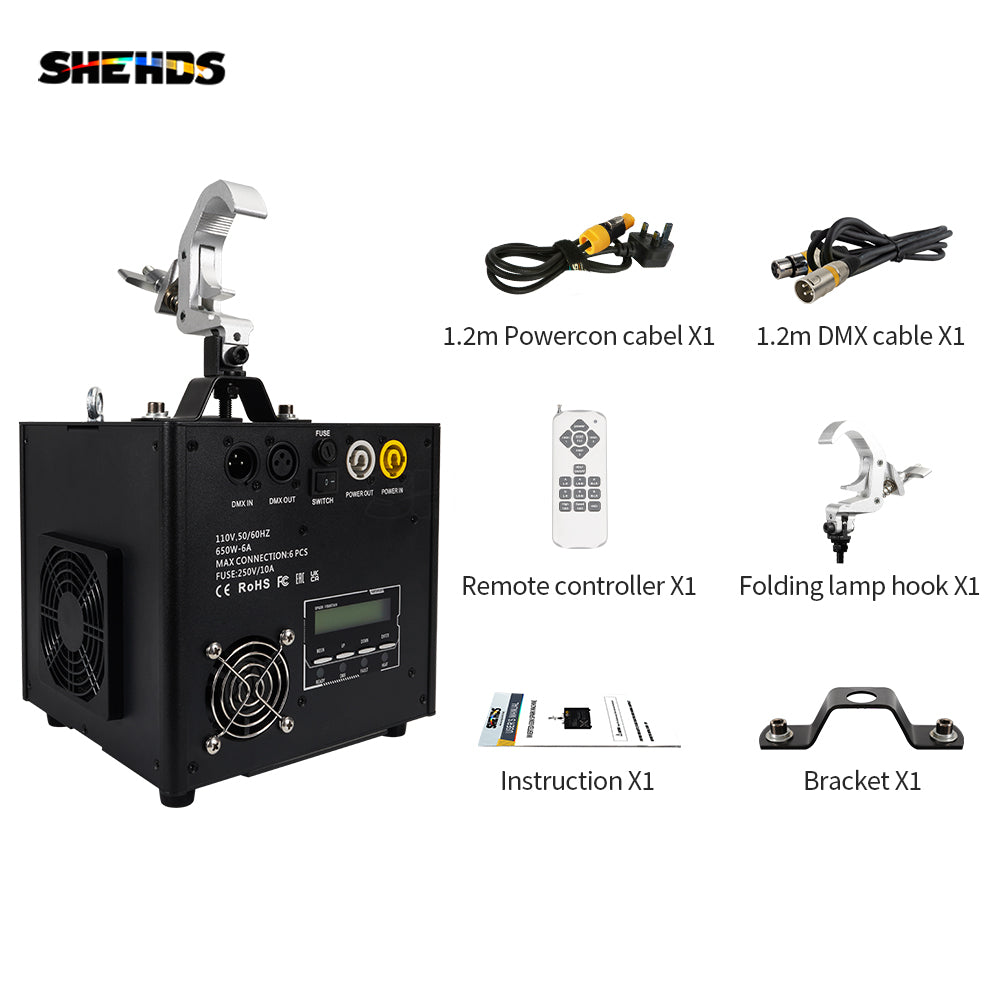 Machine à étincelles inversée Cold Spark 650W avec Crochet pliable