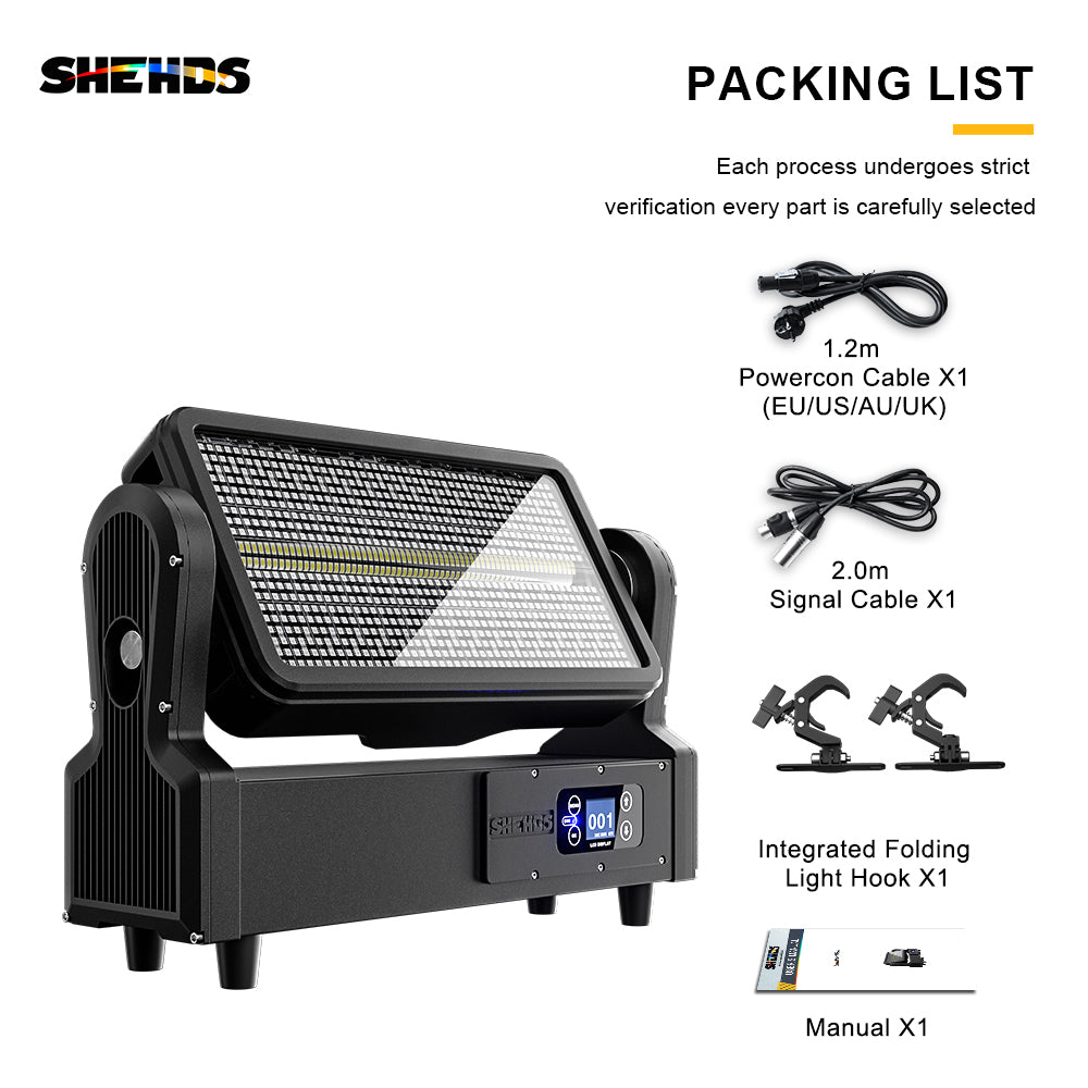 CoralPar Waterproof LED Lyres 1000W RGB Strobe Éclairage de Scène Éclairage de Performance Club Mariage DJ