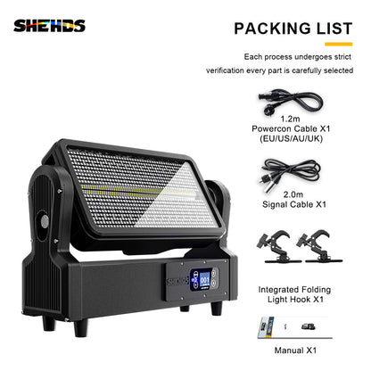 CoralPar Waterproof LED Lyres 1000W RGB Strobe Éclairage de Scène Éclairage de Performance Club Mariage DJ