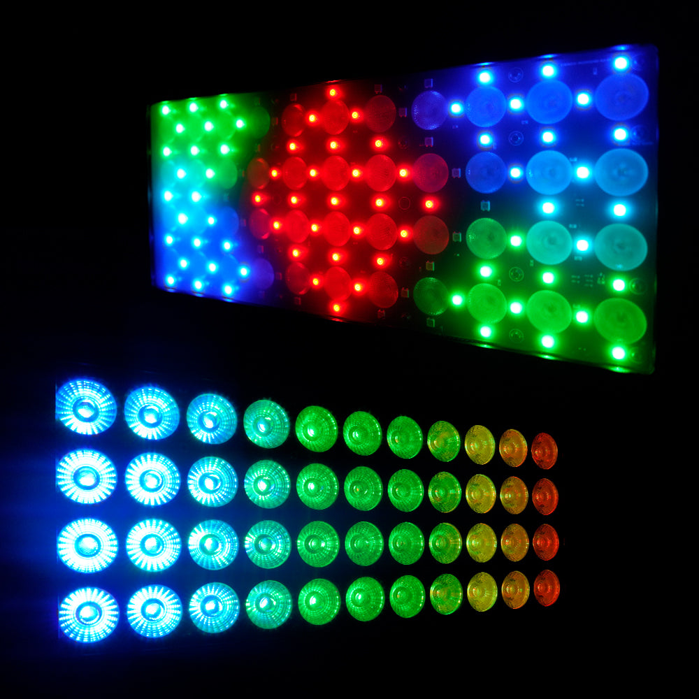 ShockCore Projecteur LED étanche 44x10W RGBW – Lentille givrée, zéro bruit, pour extérieur