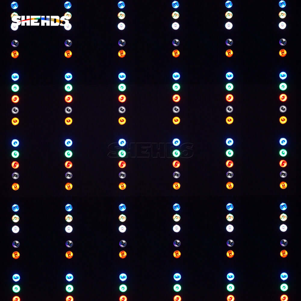 SHEHDS Nouveau Patchwork LED Wall Wash 18x18W RGBWA+UV Éclairage de Scène Dissipation de chaleur par recirculation