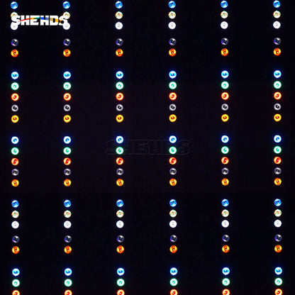 SHEHDS Nouveau Patchwork LED Wall Wash 18x18W RGBWA+UV Éclairage de Scène Dissipation de chaleur par recirculation