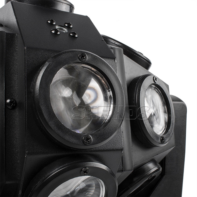 SHEHDS Lyres LED Laser 18x12W Éclairage de Scène avec Faisceau Rotatif Football
