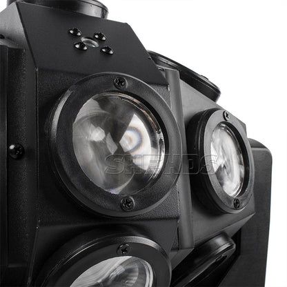 SHEHDS Lyres LED Laser 18x12W Éclairage de Scène avec Faisceau Rotatif Football