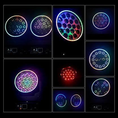 SHEHDS Lyre LED Pixel Zoom Wash de la série 19x avec contrôle via application