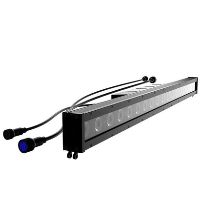 SHEHDS Éclairage LED étanche 18x10 W RGBWAUV / RGBLAC Wash silencieuse pour extérieur