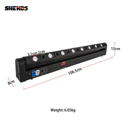 SHEHDS 8 Eye Lyres 8x500m Rouge Éclairage Laser Éclairage de Performance DJ